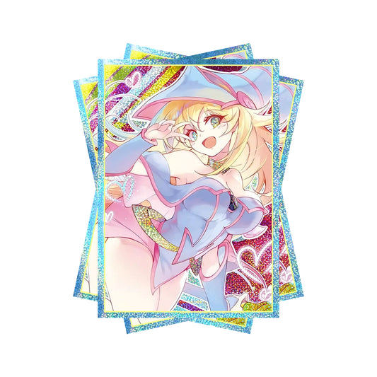 Kawaii Dark Magician Girl Holographic Card Sleeves