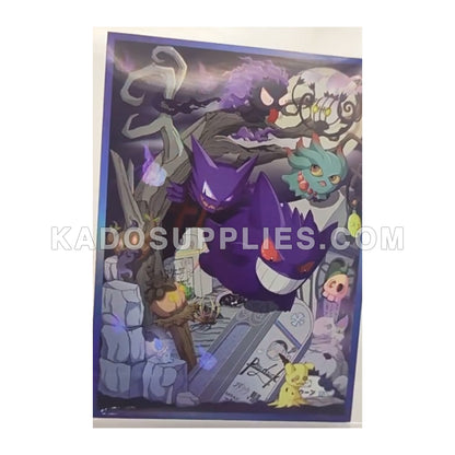 gengar pokemon card sleeves Gengar & Friends Haunting Night Holographic Card Sleeves – Kado Supplies
