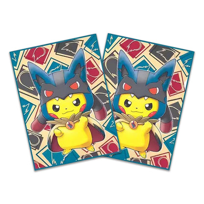 Pikachu Cosplay Lucario Holographic Card Sleeves Kado Supplies Pikachu Cosplay Lucario Holographic Card Sleeves Kado Supplies
